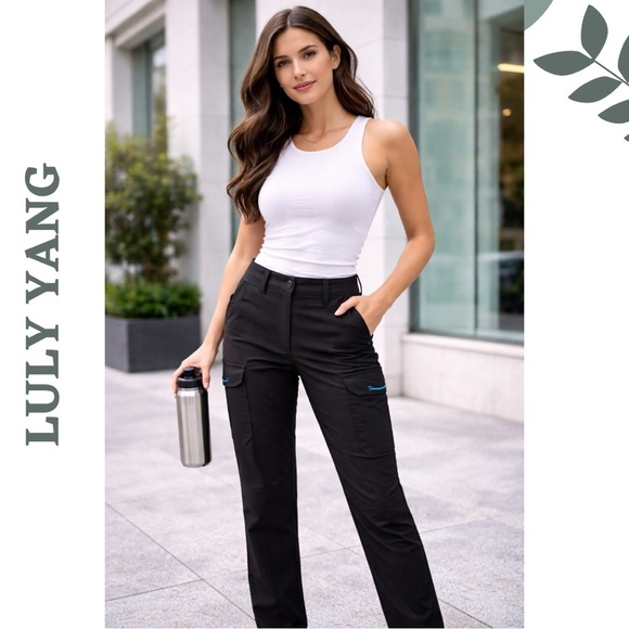 luly yang Pants - Luly Yang x Amazon Women’s Performance Pants Black Stretch Size Small